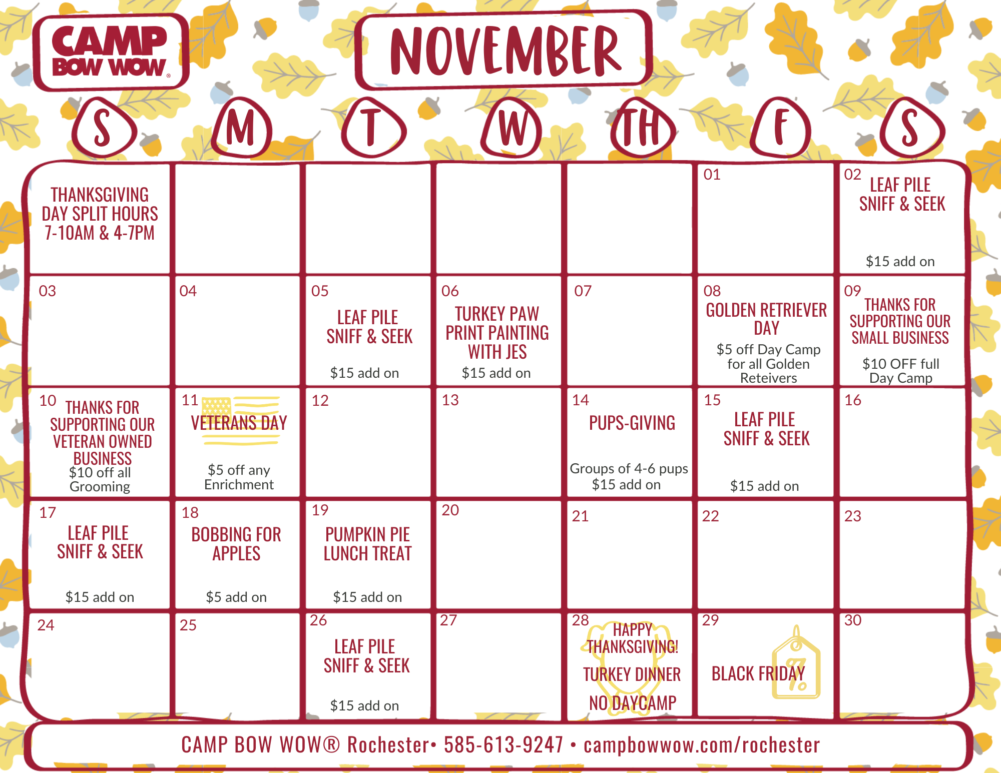 November Calendar