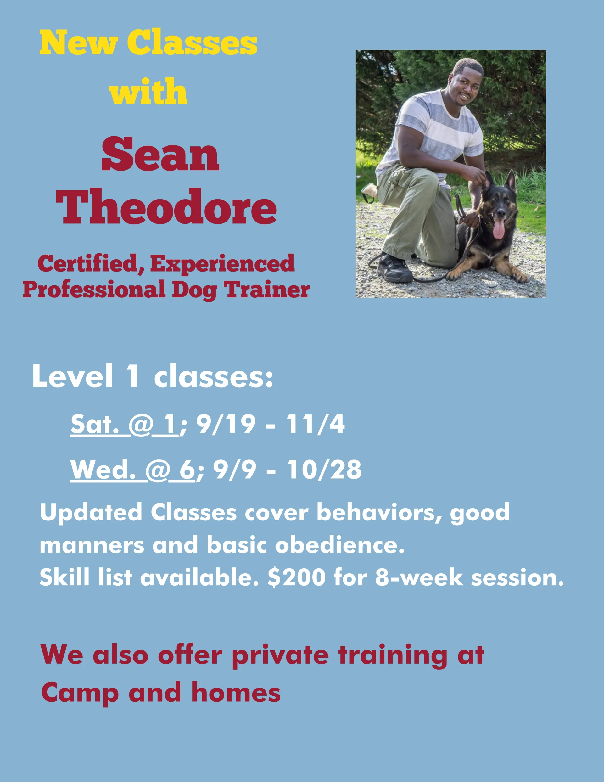 training poster