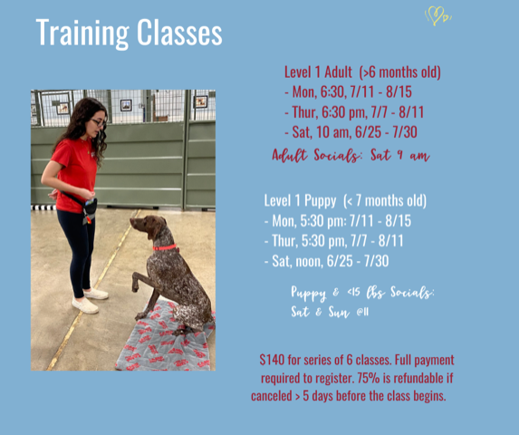 Training Class Schedule