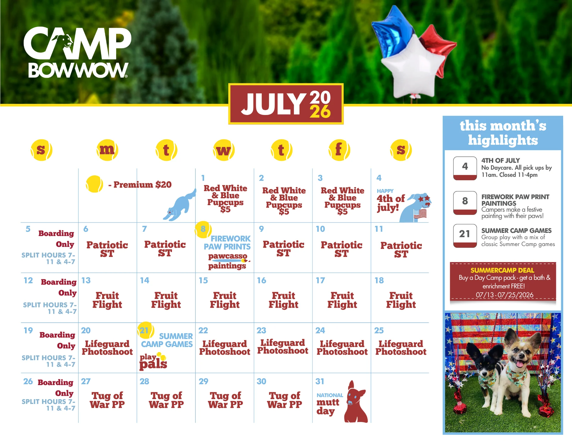 July Calendar