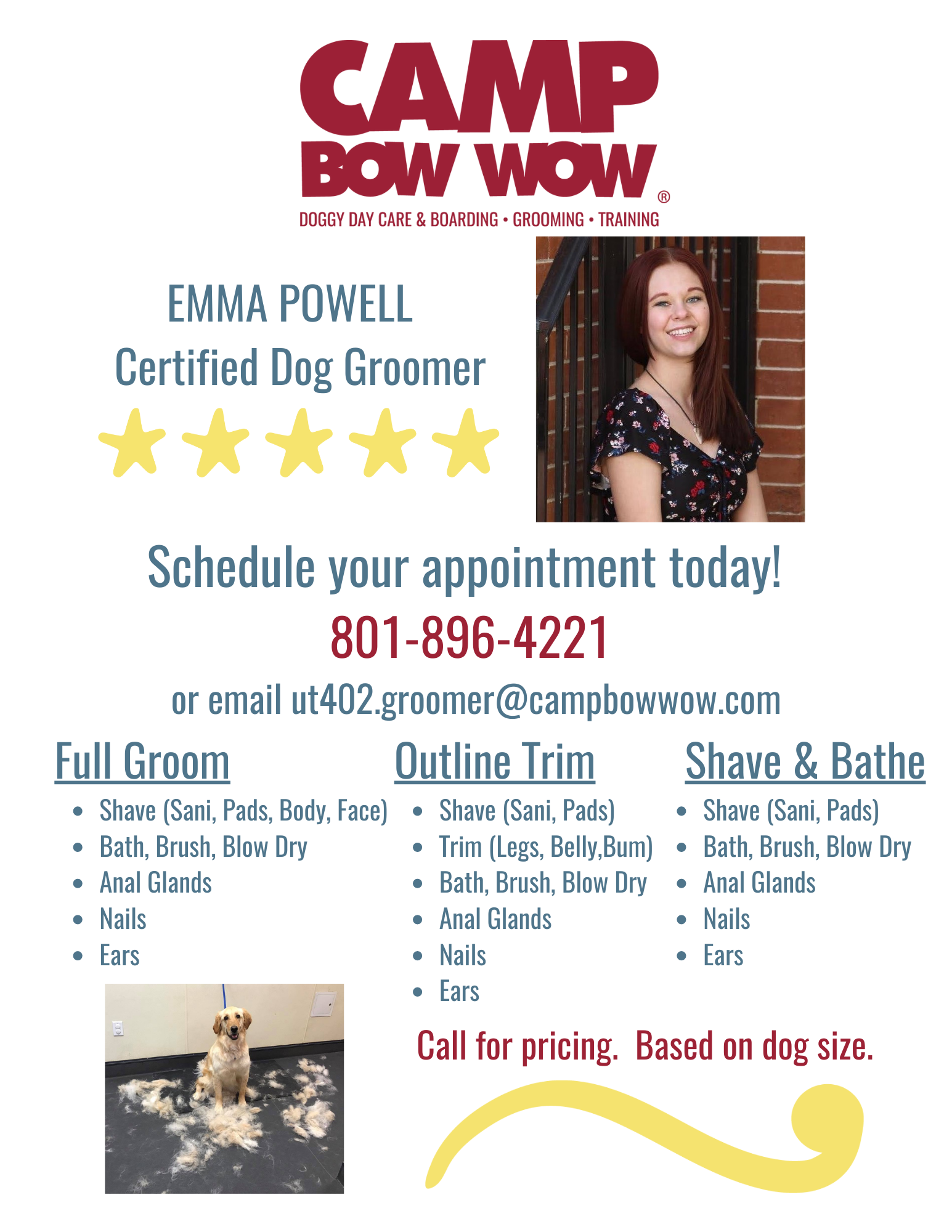 Emma Powell Certified Dog Groomer