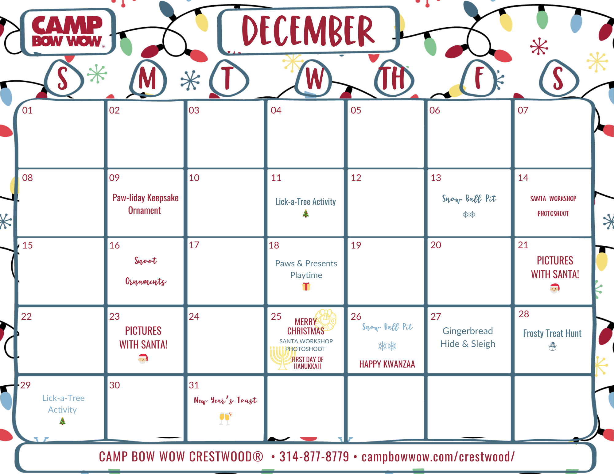 December Enrichment Calendar